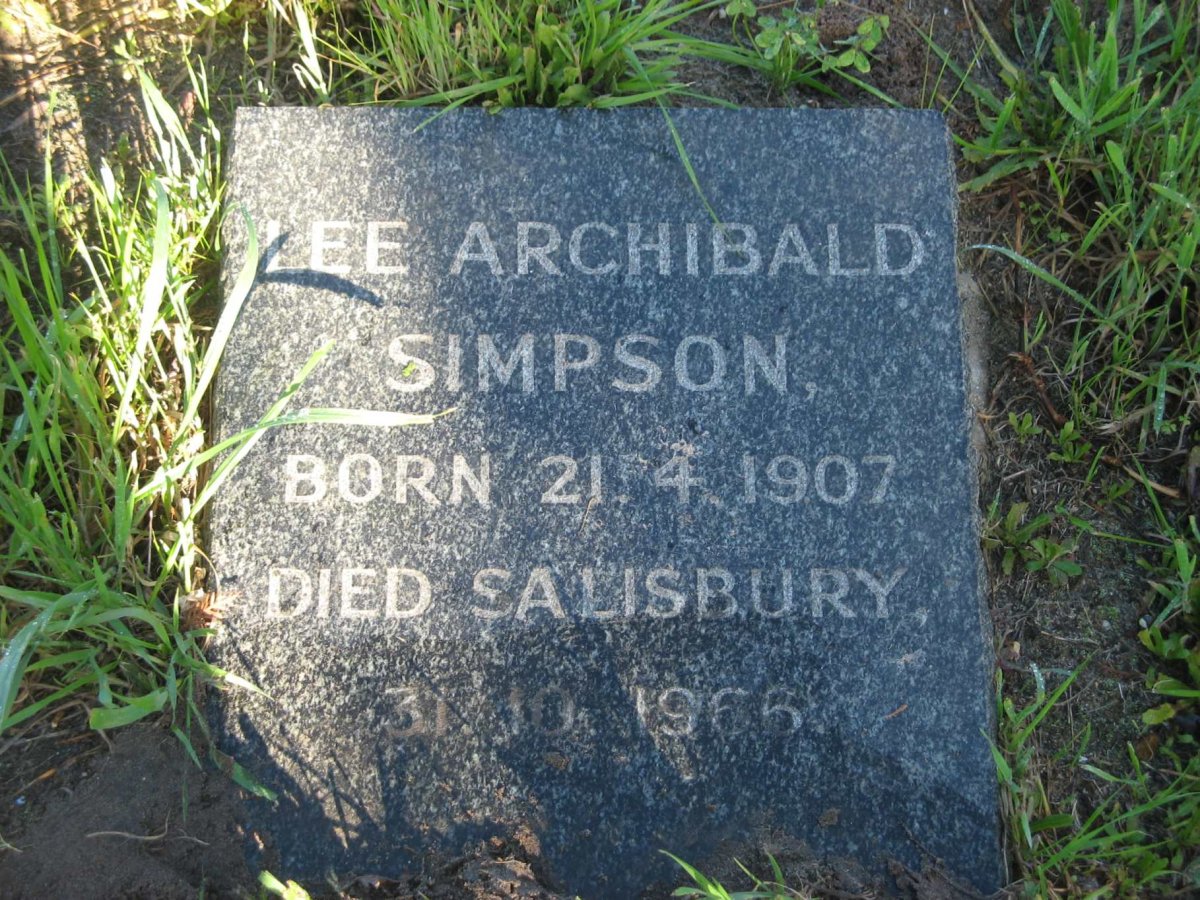 SIMPSON Lee Archibald 1907-1965