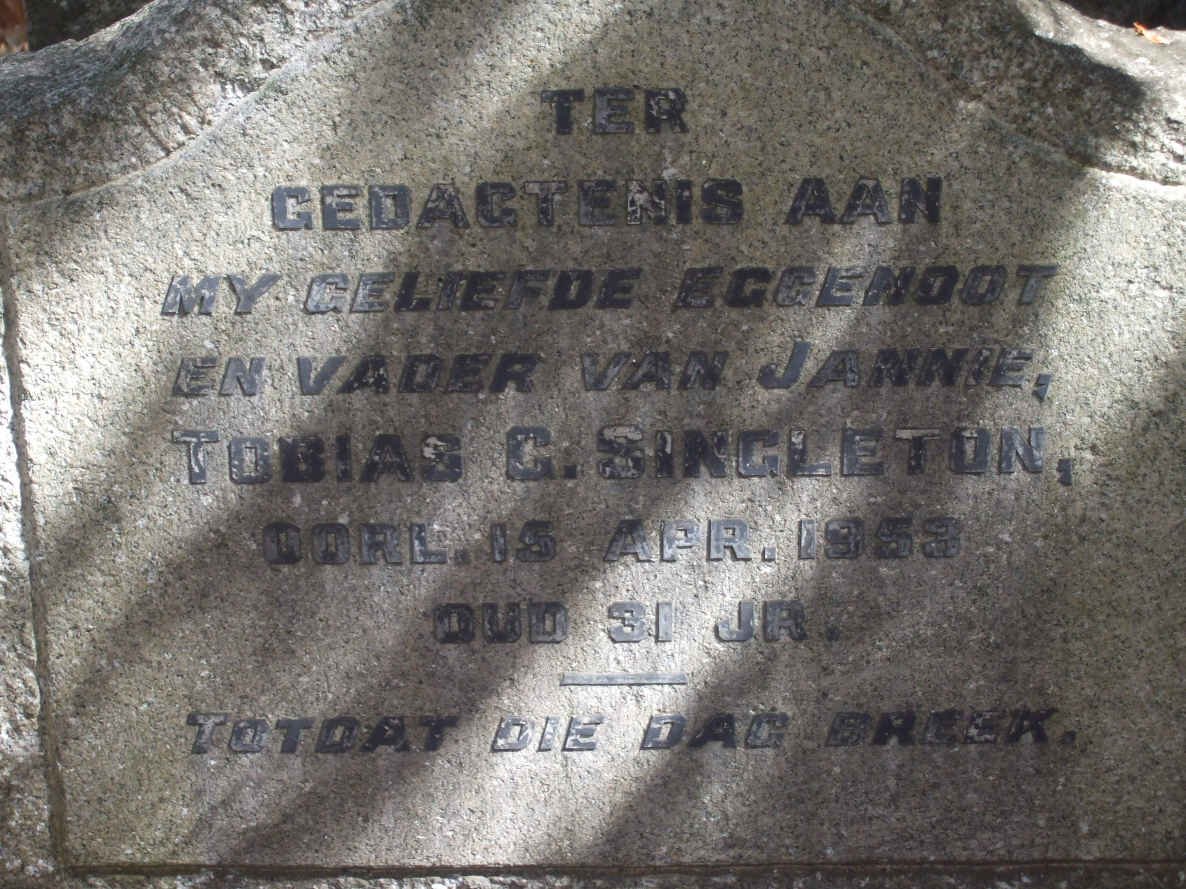 SINGLETON Tobias G. -1953