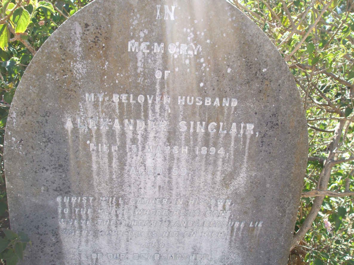 SINCLAIR Alexander -1894