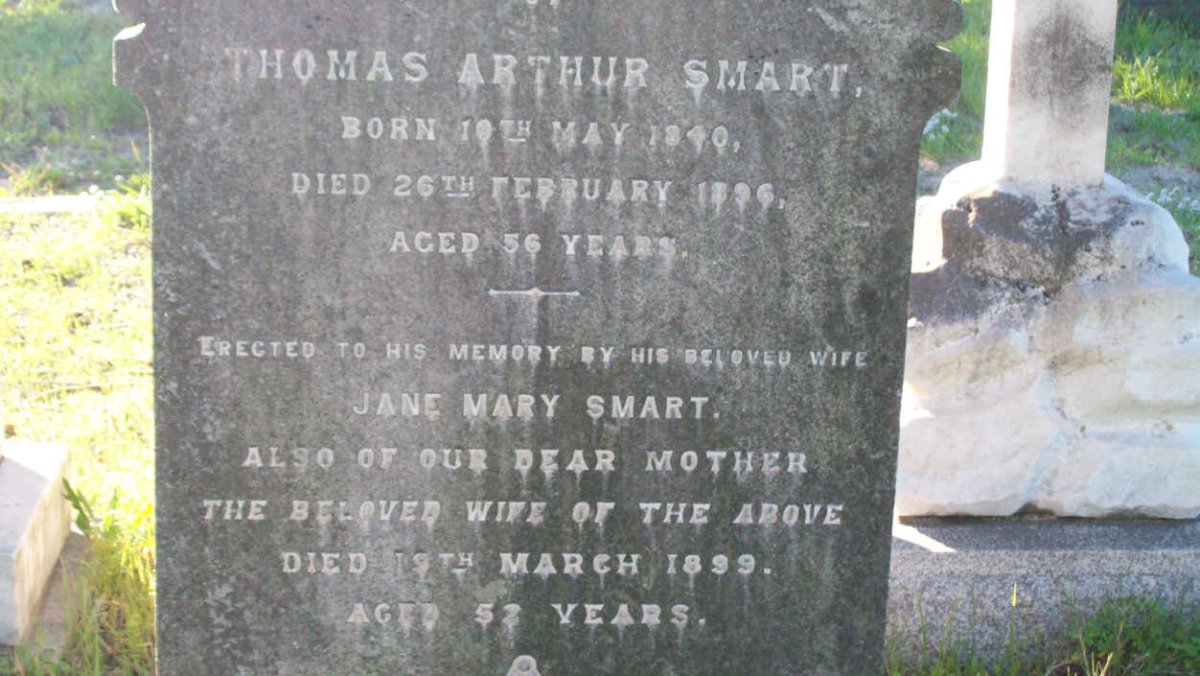 SMART Thomas Arthur 1840-1896 &amp; Jane Mary -1899