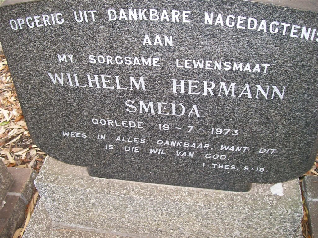 SMEDA Wilhelm Hermann -1973