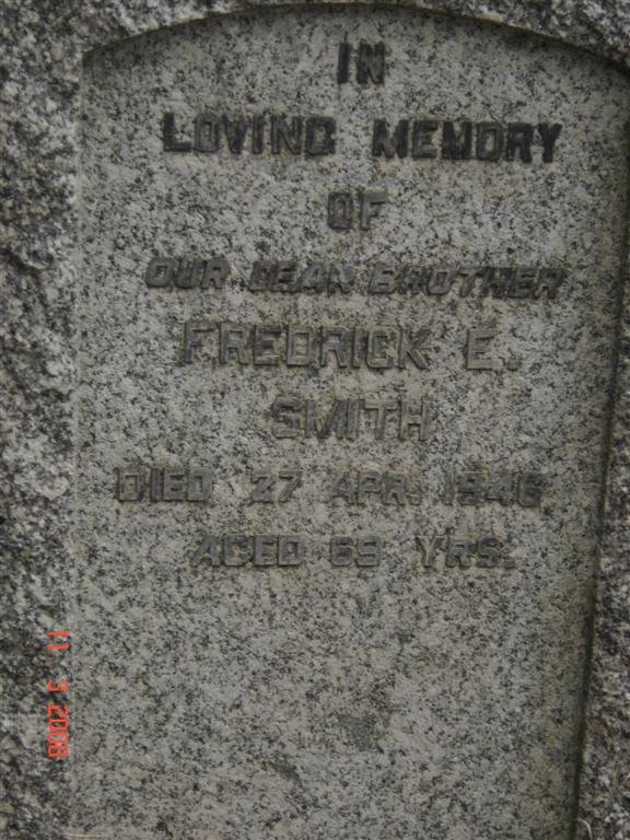 SMITH Fredrick E. -1946
