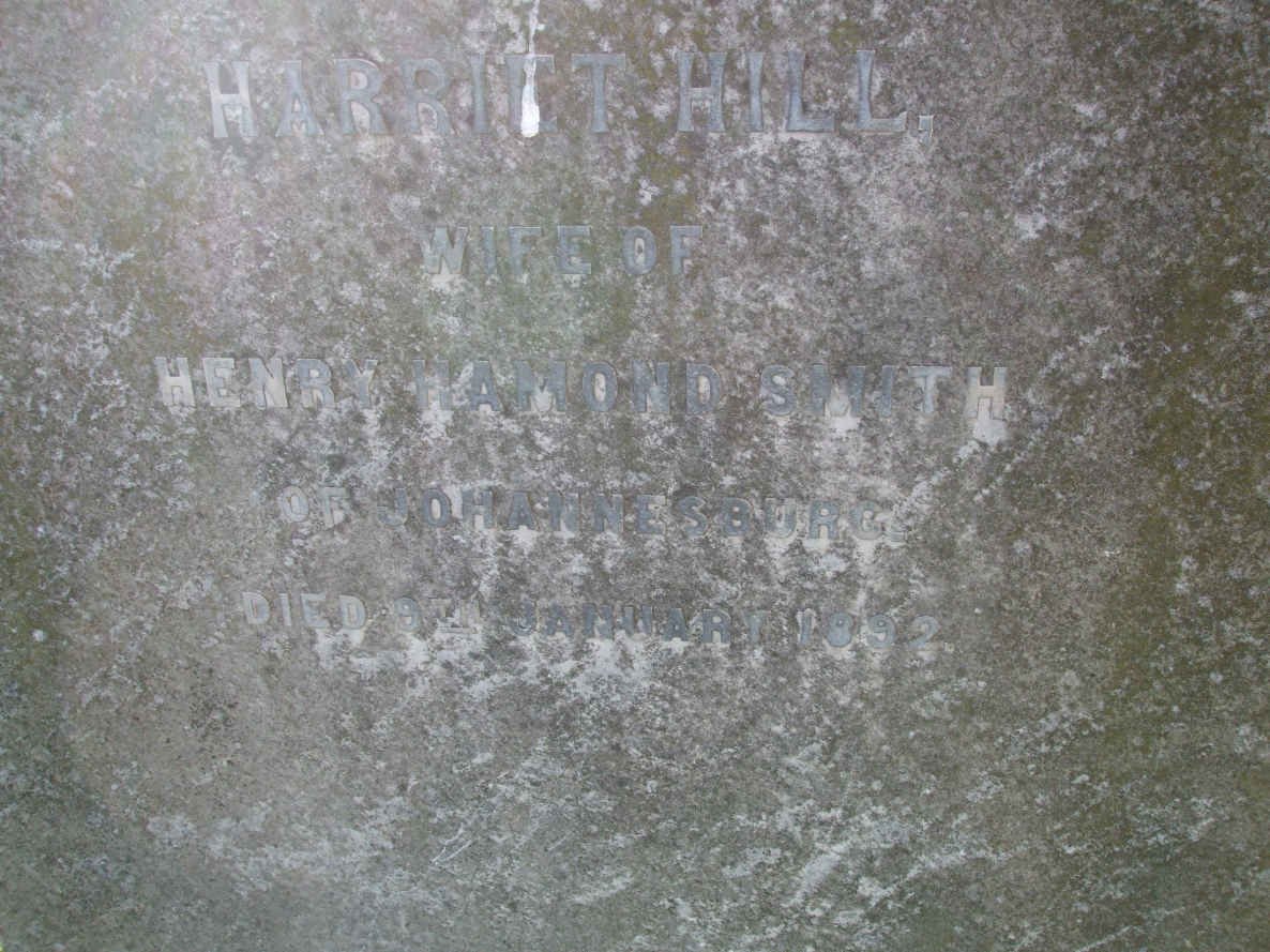 SMITH Harriet nee HILL -1892