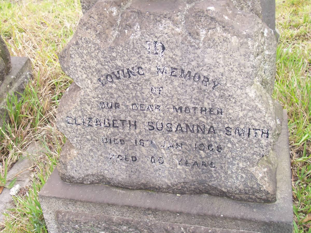 SMITH Elizabeth Susanna -1909