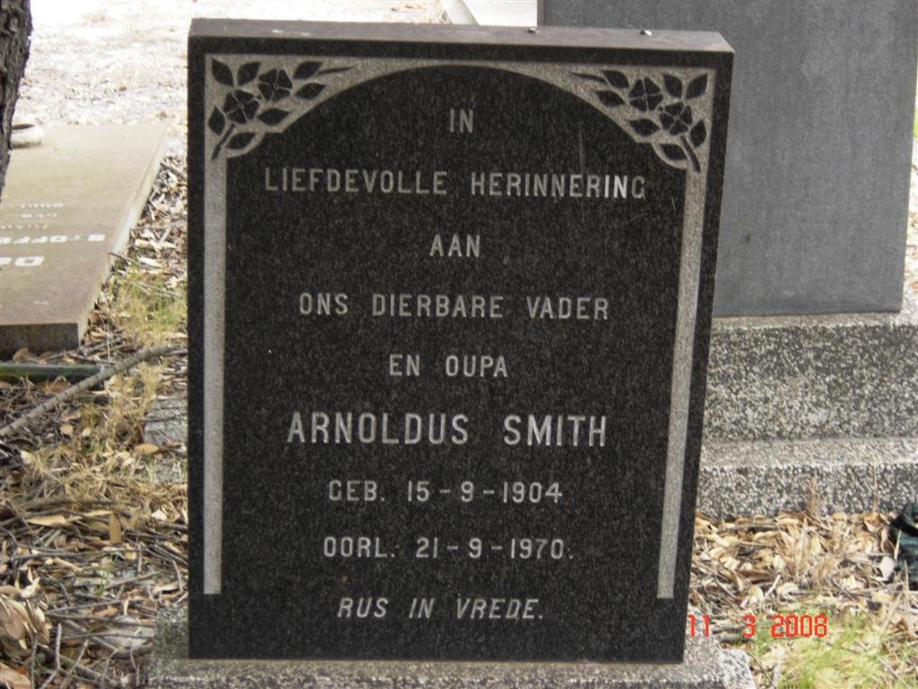 SMITH Arnoldus 1904-1970