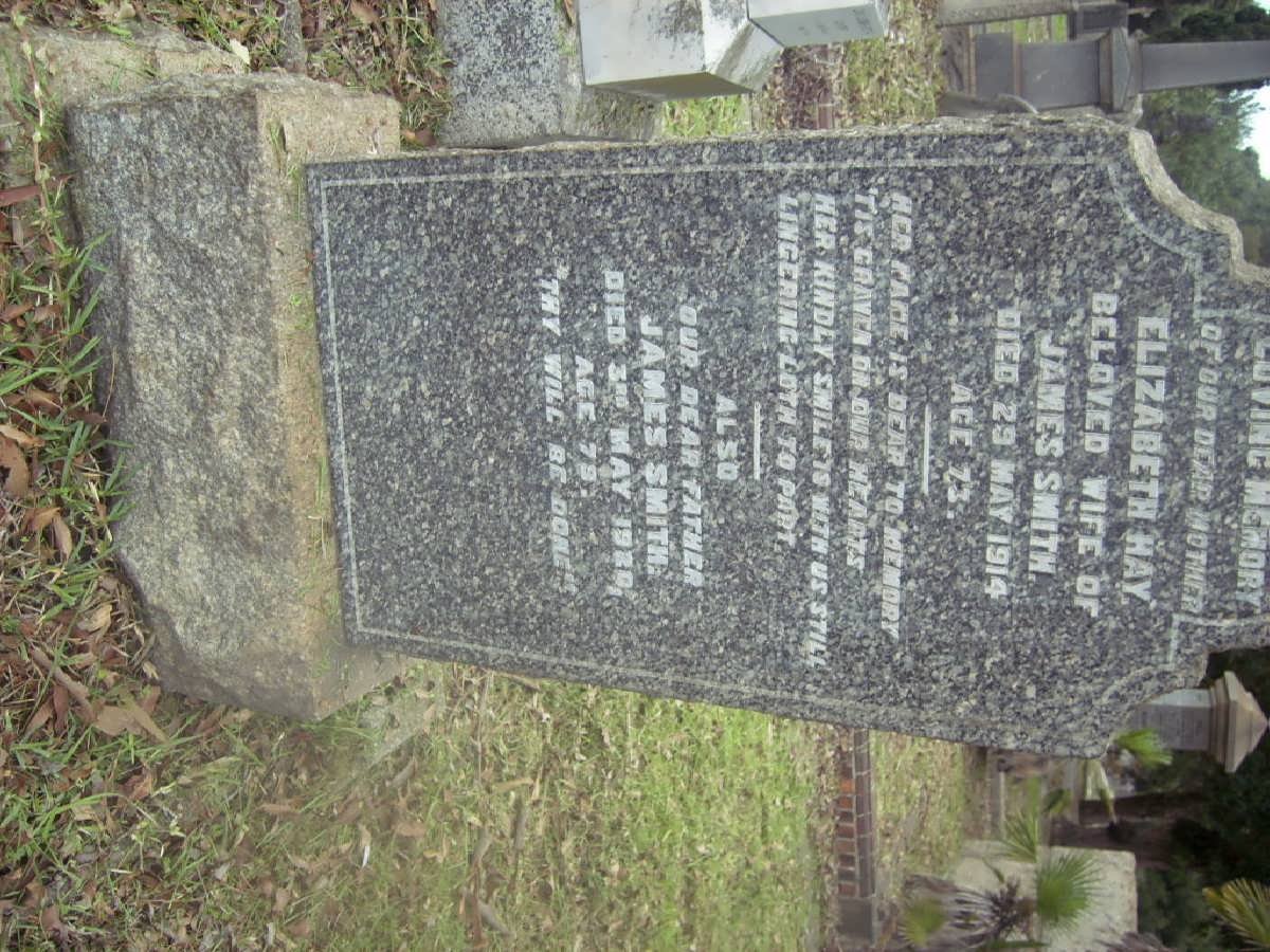 SMITH James -1920 &amp; Elizabeth HAY -1914
