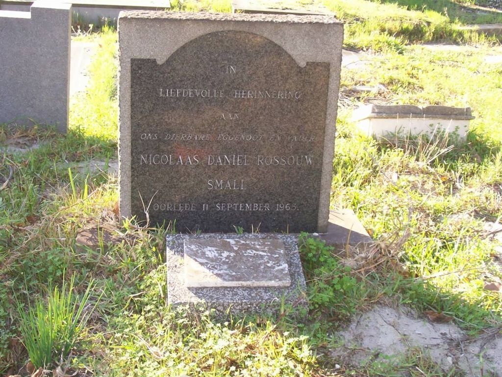 SMALL Nicolaas Daniel Rossouw -1965 :: WATTS Maria Margaretha -1980