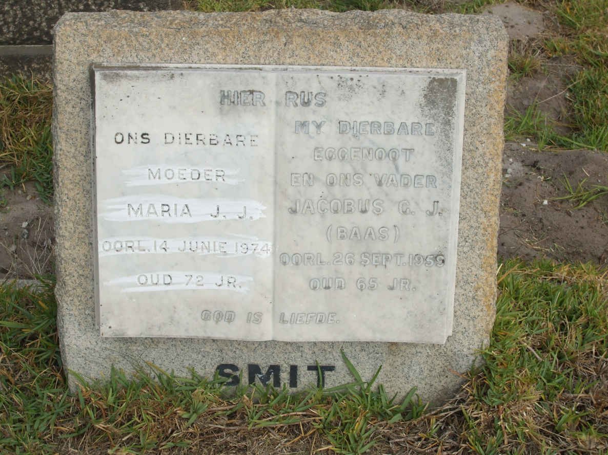 SMIT Jacobus G.J. -1959 &amp;  Maria J.J. -1974