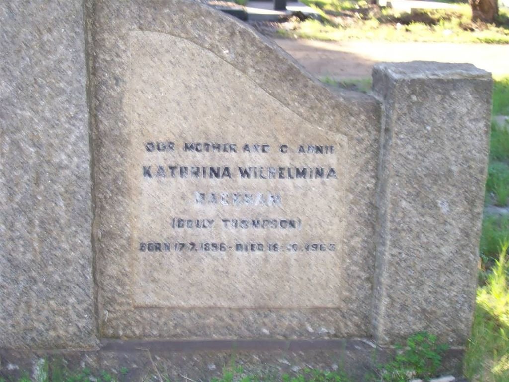 SMIT grave Katherine Wilhelmina 1896-1963