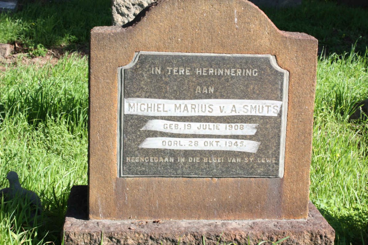 SMUTS Michiel Marius V.A. 1908-1945