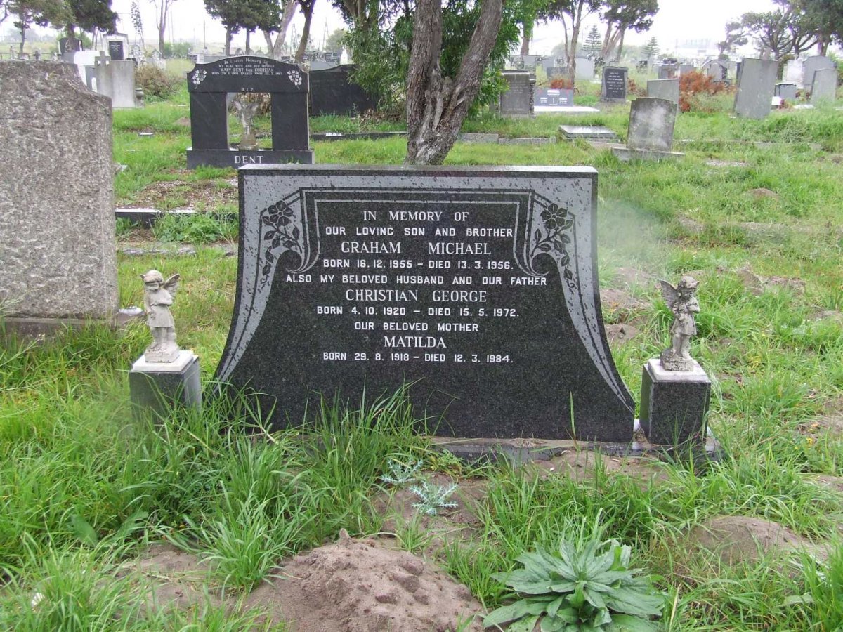 SMALL Christian George 1920-1972 &amp; Matilda 1918-1984 :: SMALL Graham Michael 1955-1956