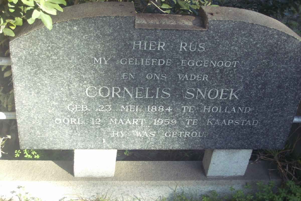 SNOEK Cornelis 1884-1959