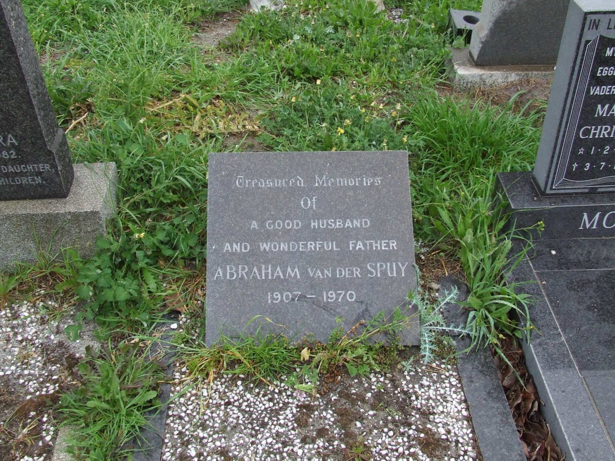SPUY Abraham, van der 1907-1970