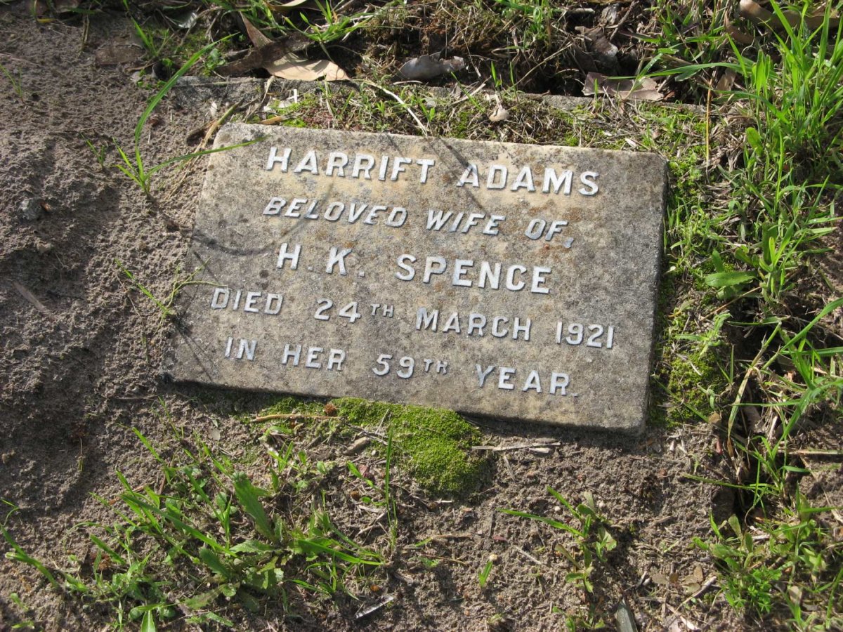 SPENCE Harriet Adams -1921