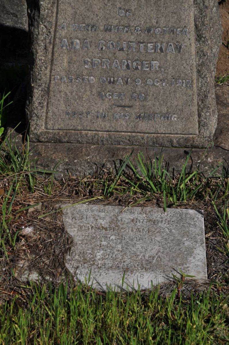 SPRANGER Ada Courtenay -1917 :: CUNNINGHAM Charles M. Gregory 1890-1963 :: SPRANGER Constance Ada 1879-19??