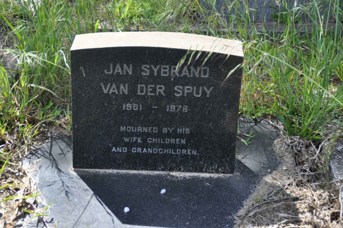 SPUY Jan Sybrand, van der 1901-1976