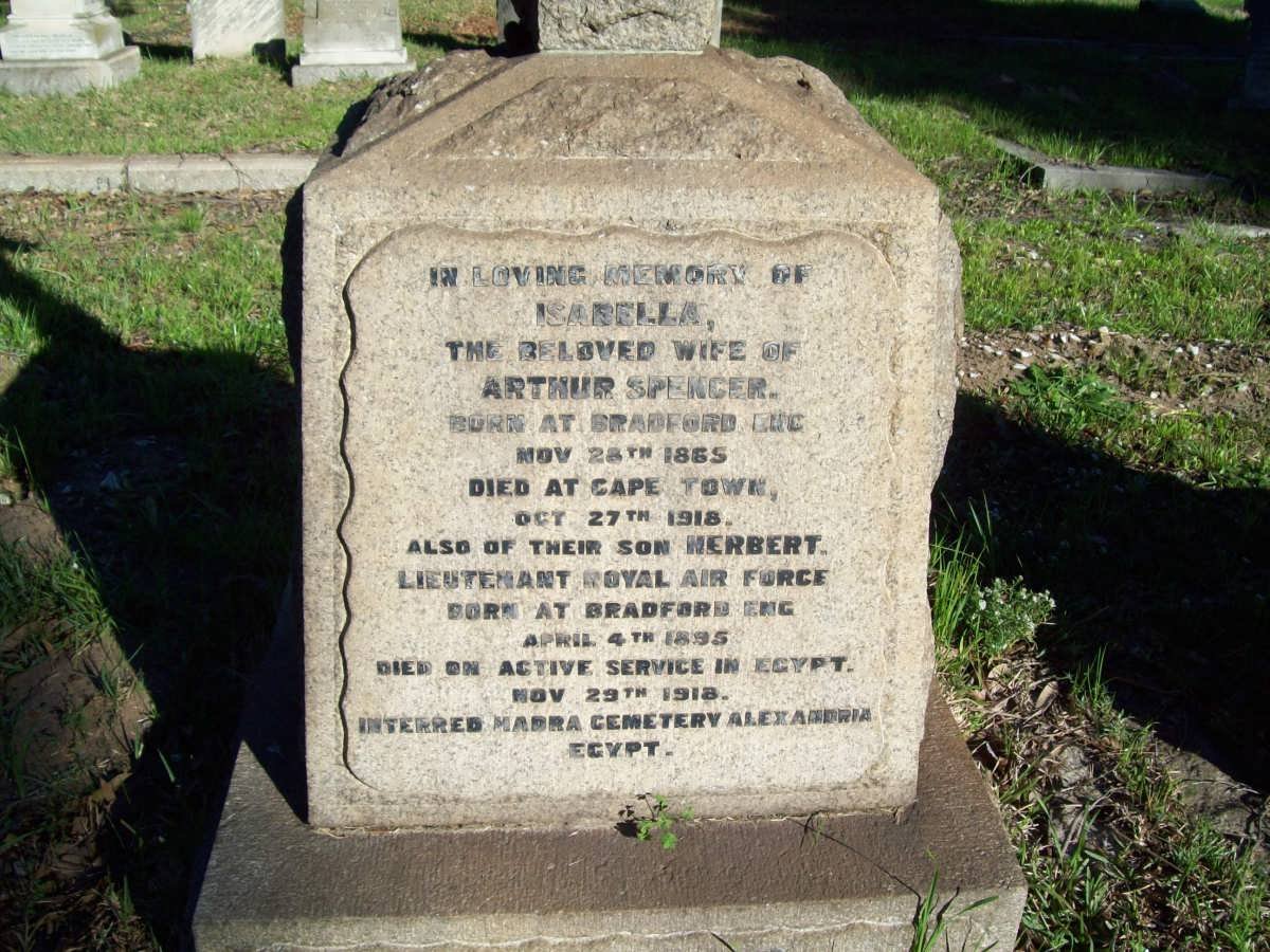 SPENCER Isabella 1865-1918 :: SPENCER Herbert 1895-1918