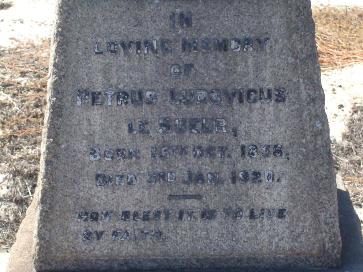 SUEUR Petrus Ludovicus, le 1856-1920