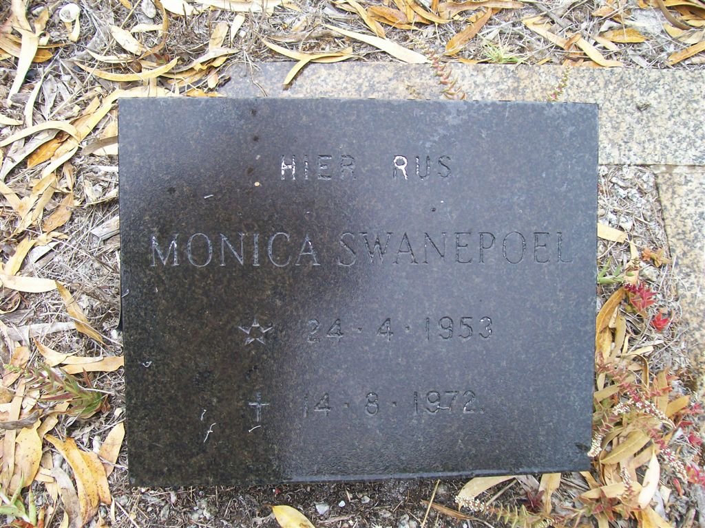 SWANEPOEL Monica 1953-1972
