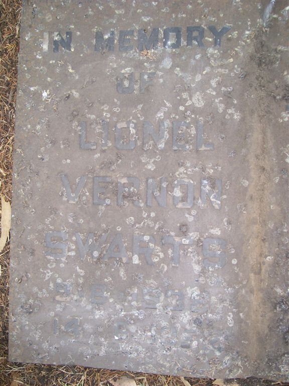 SWARTS Lionel Vernon 1939-??