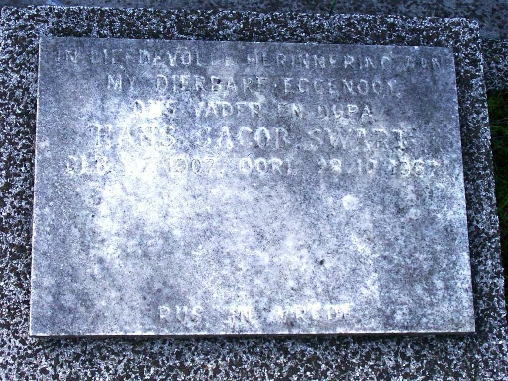 SWART Hans Jacob 1907-1967