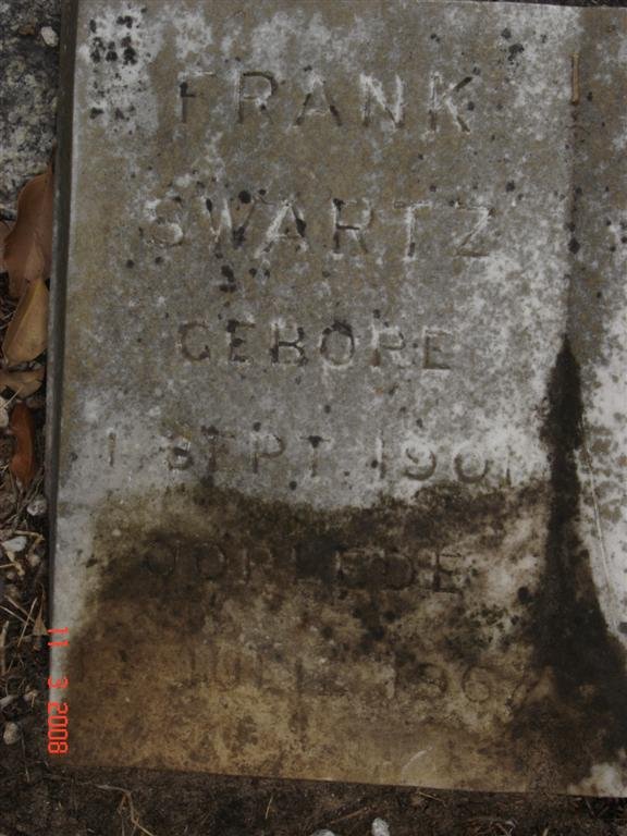 SWARTZ Frank 1901-1967