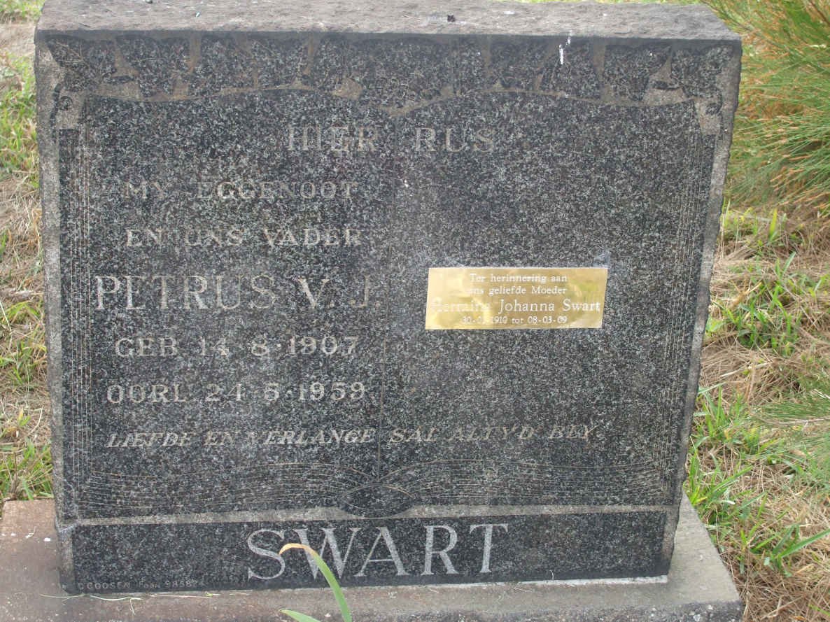 SWART Petrus V.J. 1907-1959 &amp; Hermina Johanna 1910-2009