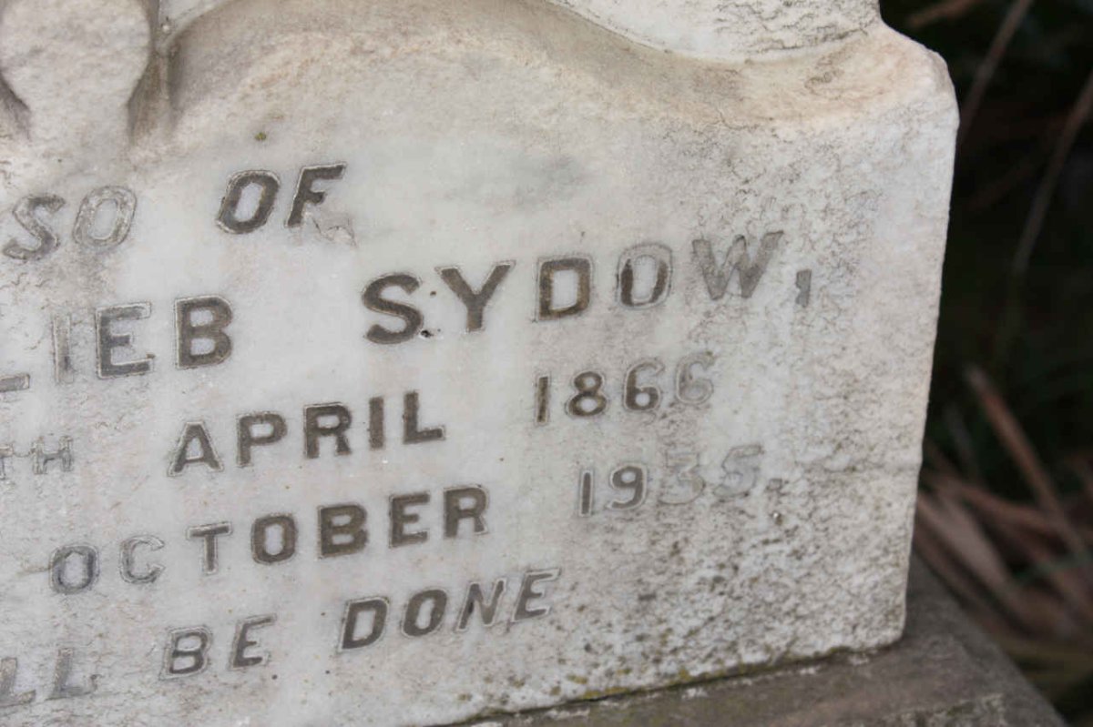 SYDOW Carl Godlieb 1866-1935