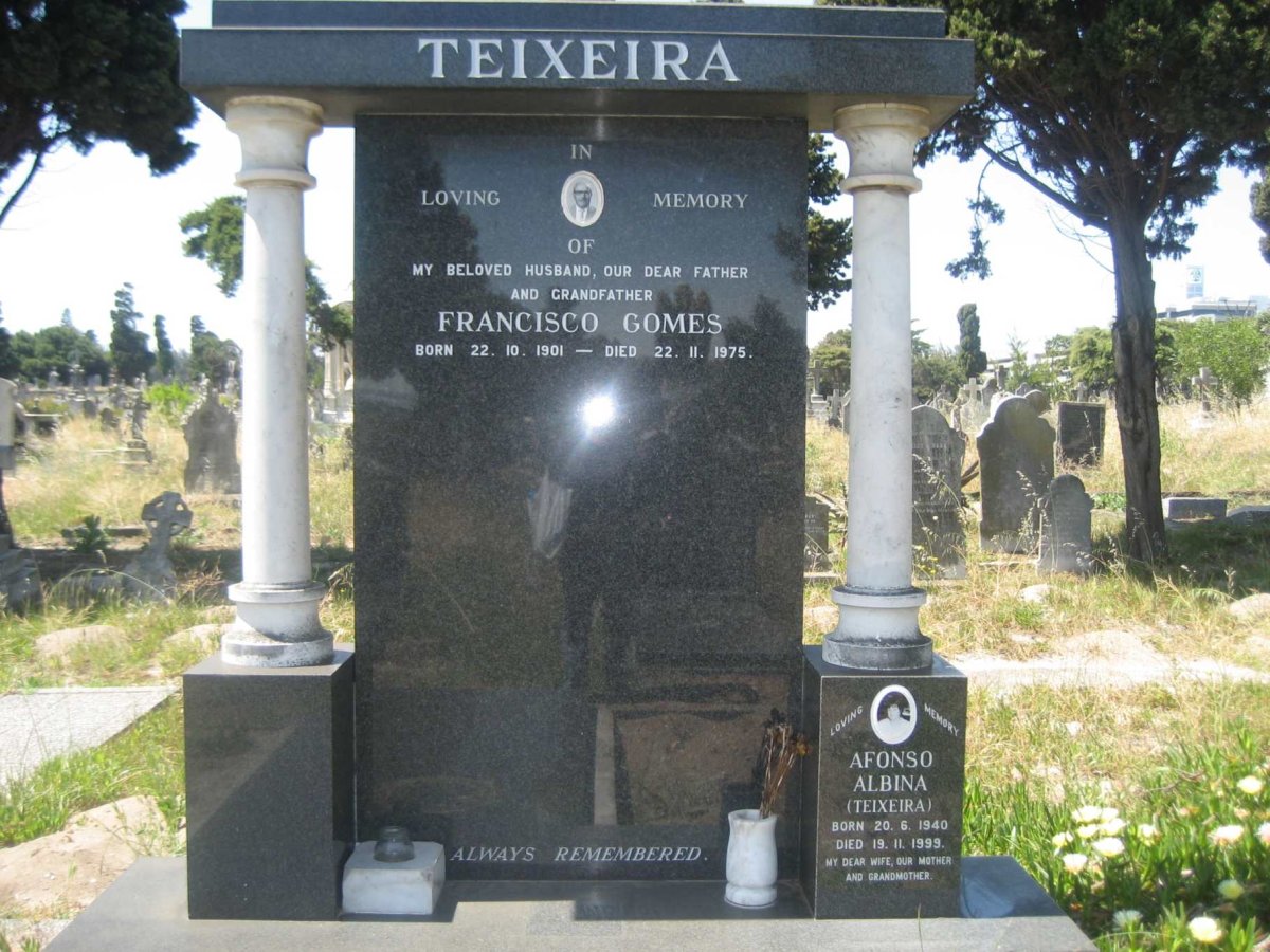 TEIXEIRA Francisco Gomes 1901-1975 :: ALBINA Afonso nee TEIXEIRA 1940-1999