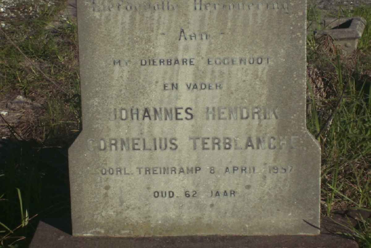 TERBLANCHE Johannes Hendrik Cornelius -1957