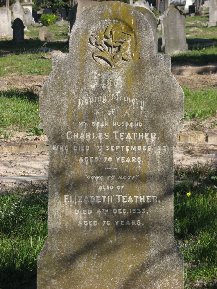 TEATHER Charles -1931 &amp; Elizabeth -1933