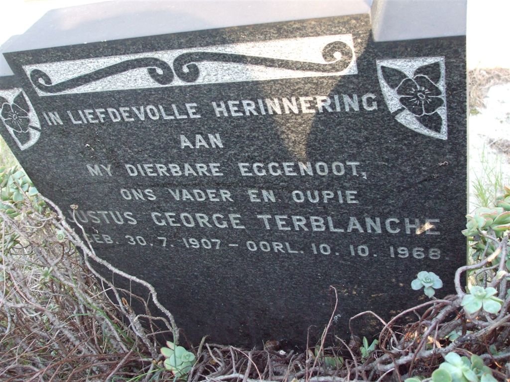 TERBLANCHE Justus George 1907-1968