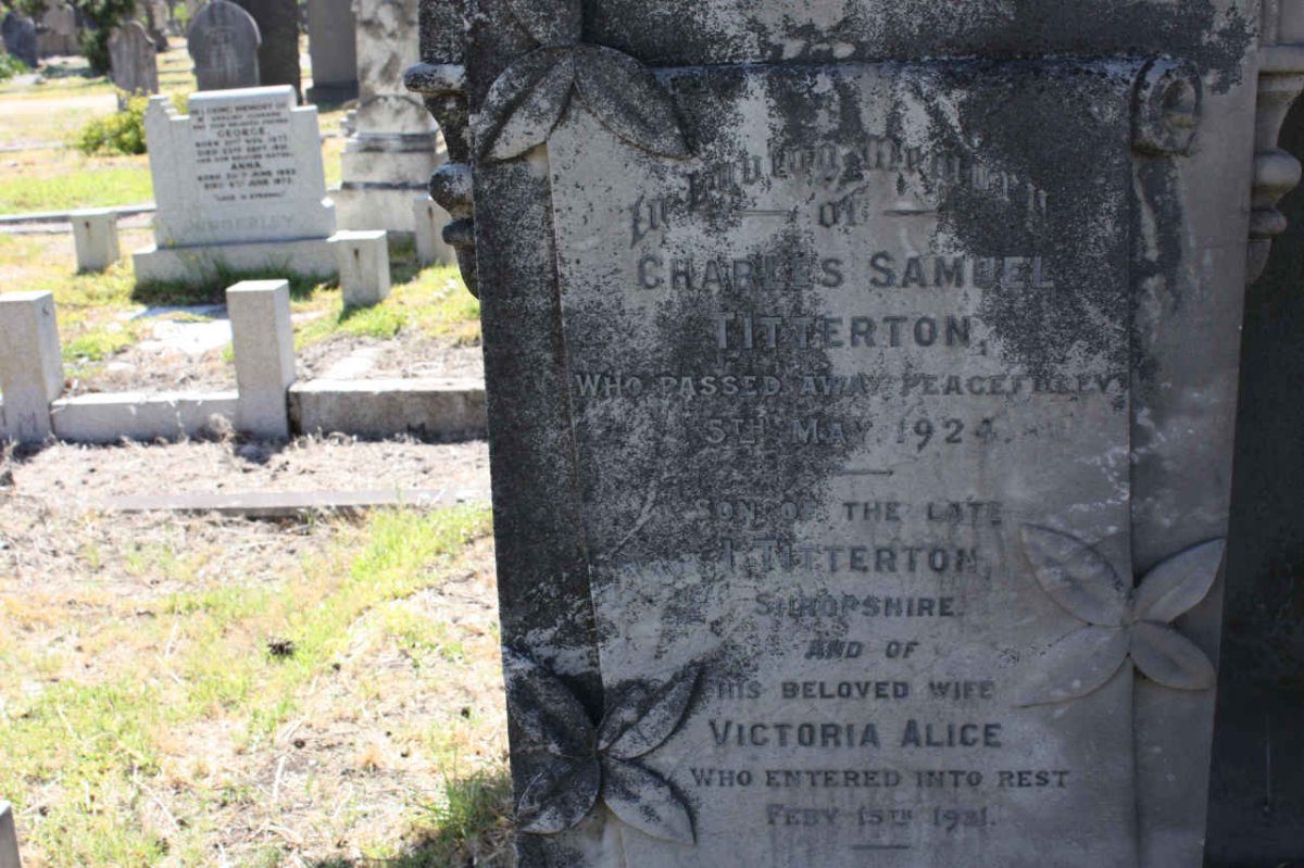 TITTERTON Charles Samuel -1924 &amp; Victoria Alice 1931
