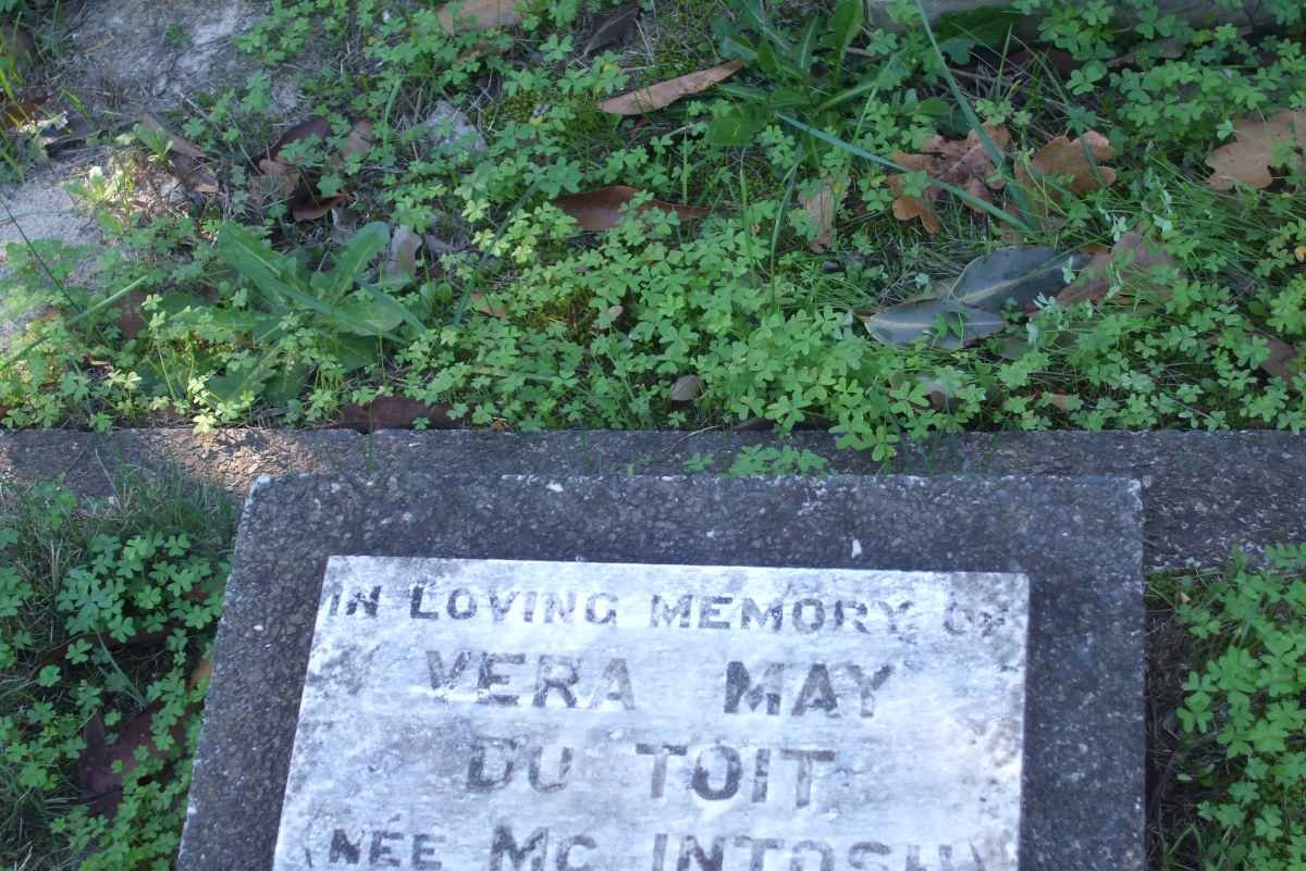 TOIT Vera May, du nee McINTOSH