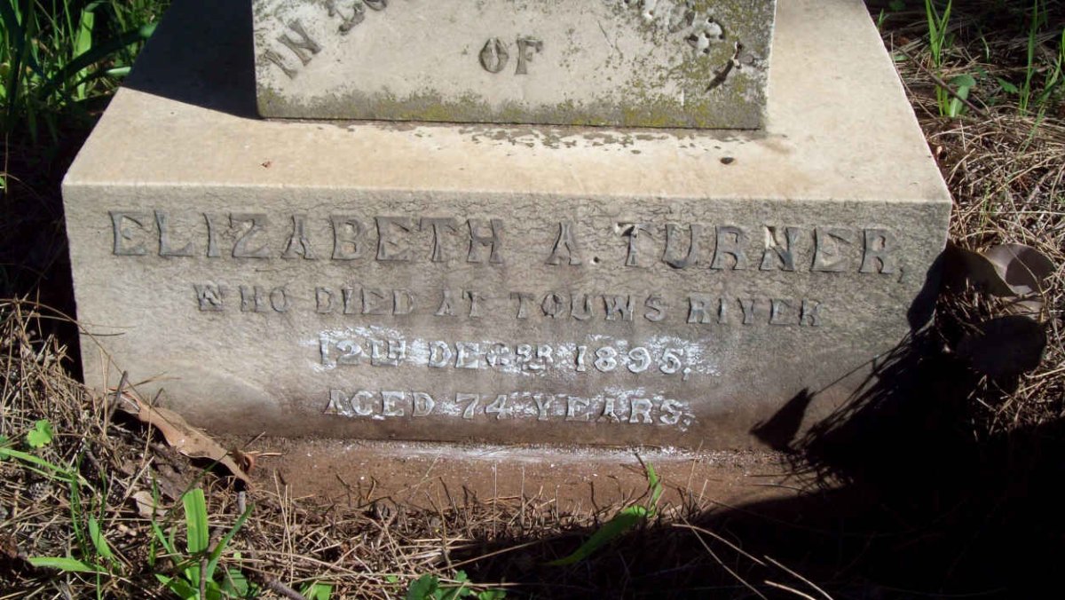 TURNER Elizabeth A.  -1895 