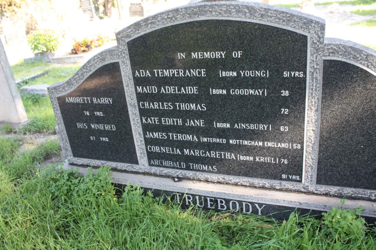 TRUEBODY :: YOUNG :: GOODWAY :: AINSBURY :: KRIEL