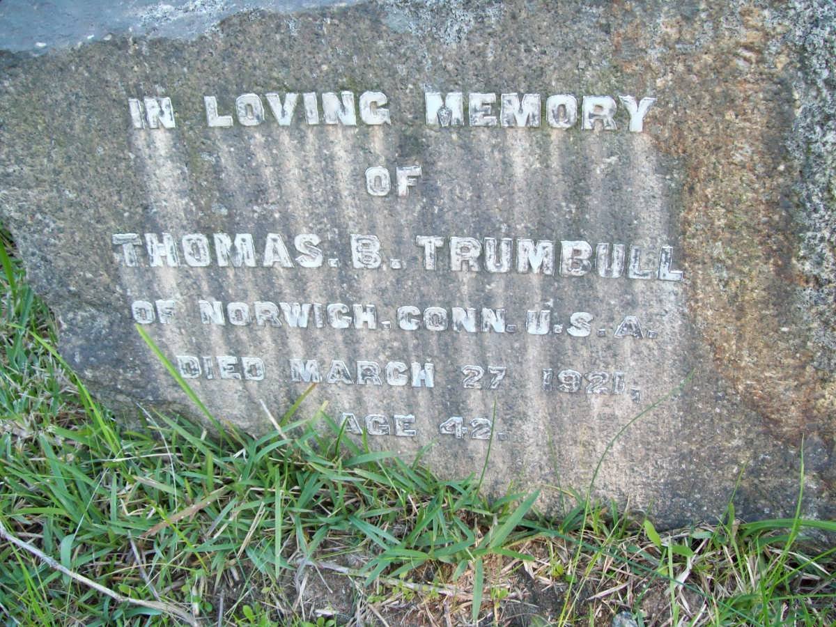 TRUMBULL Thomas B. -1921
