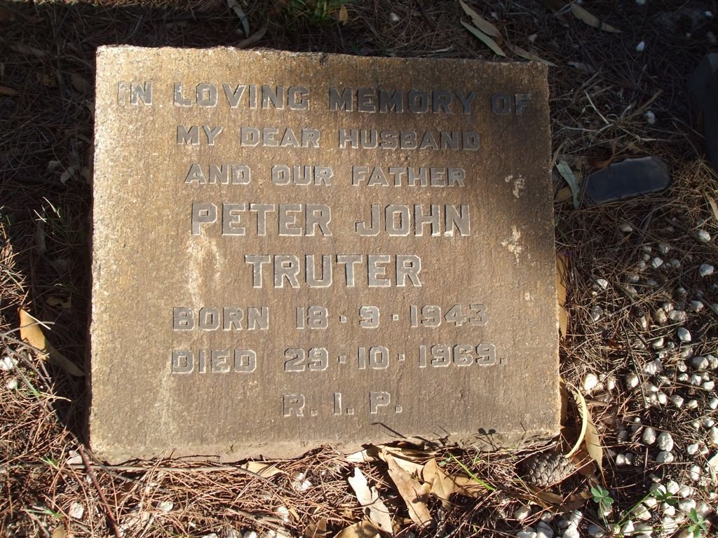 TRUTER Peter John 1943-1969