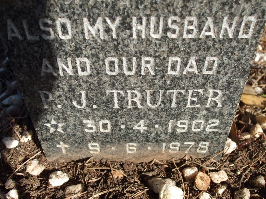 TRUTER P.J. 1902-1978