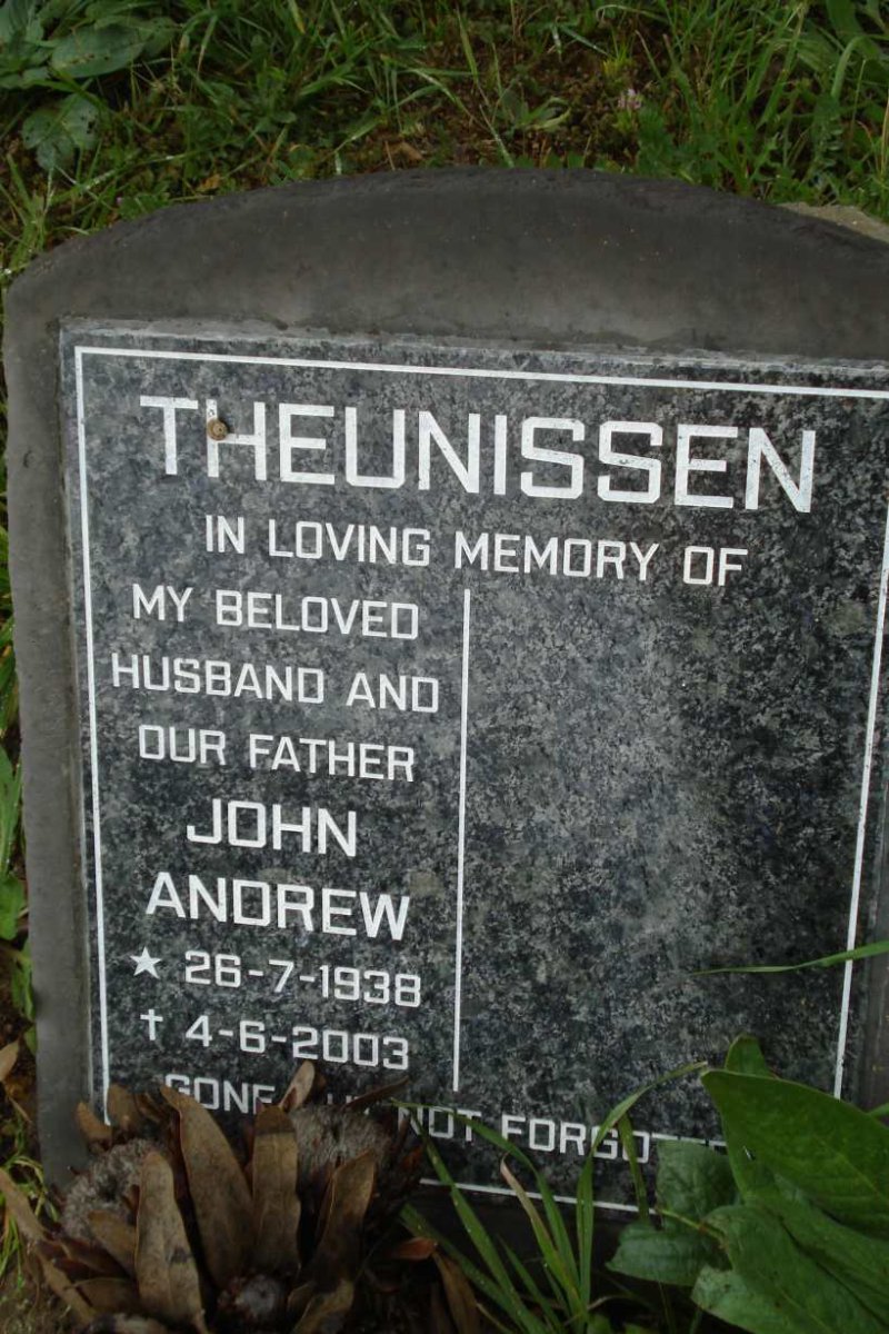 THEUNISSEN John Andrew 1938-2003