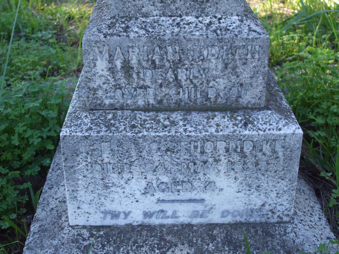 THORNDIKE Marian Edith -1897 