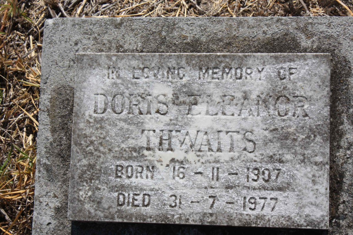 THWAITS Doris Eleanor 1907-1977