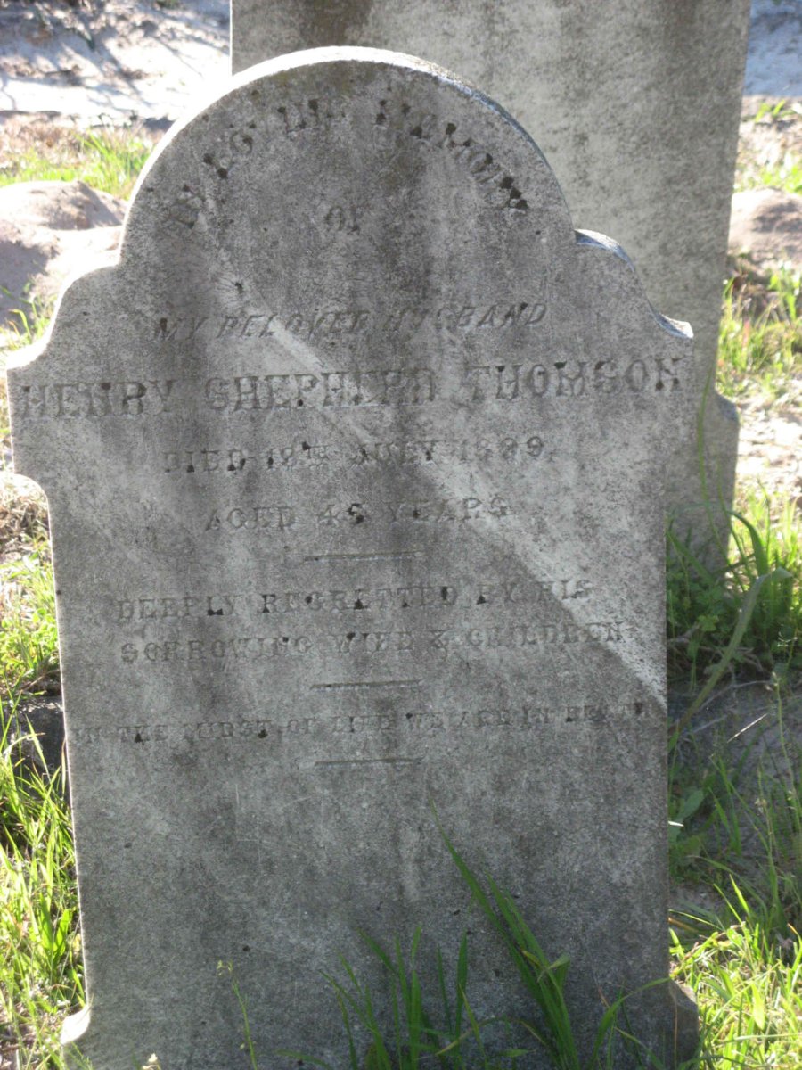 THOMSON Henry Shepherd -1899