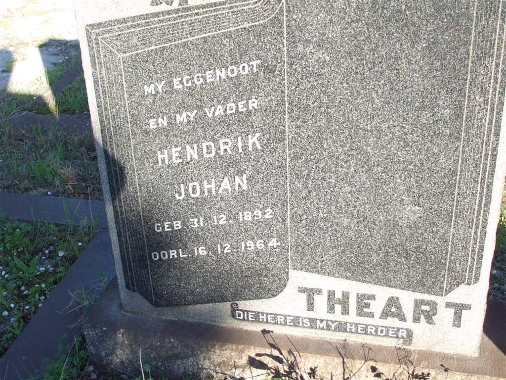 THEART Hendrik Johan 1892-1964