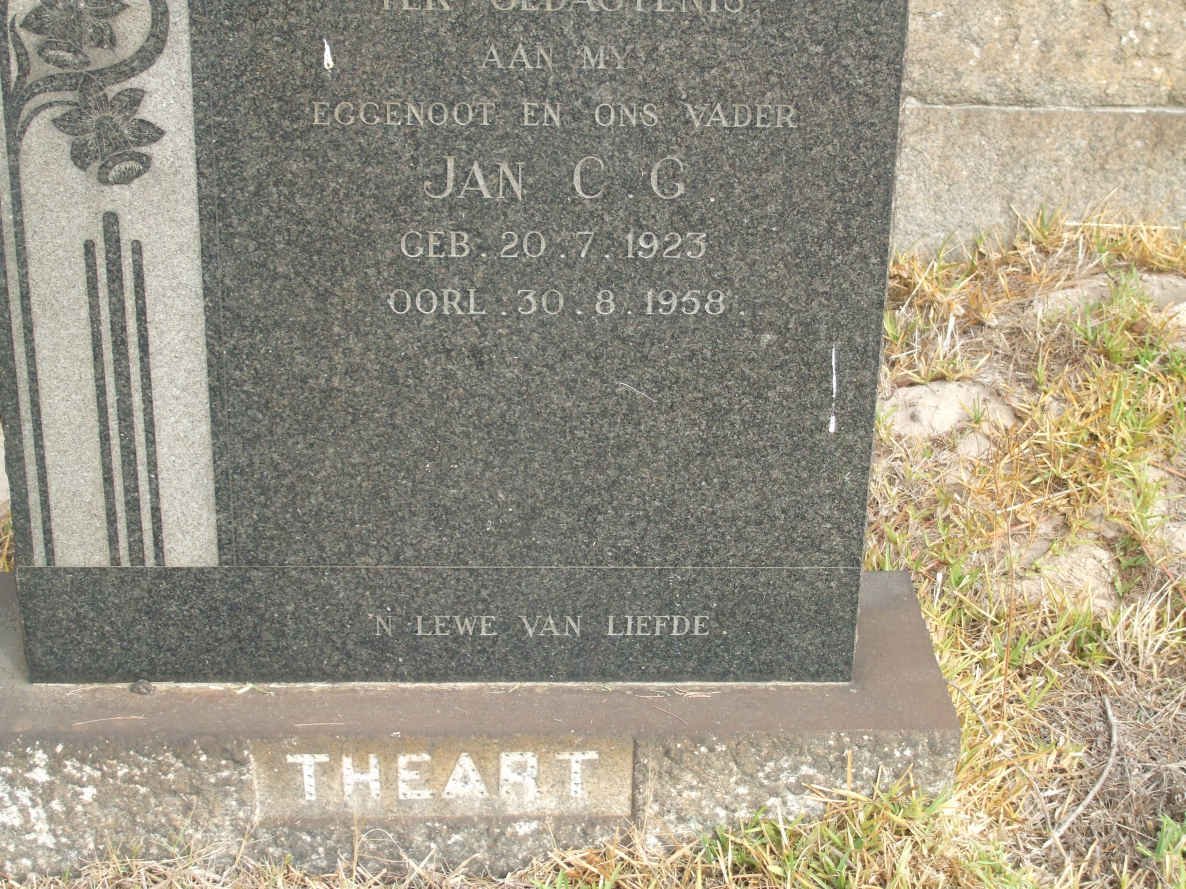 THEART Jan C.C. 1923-1958