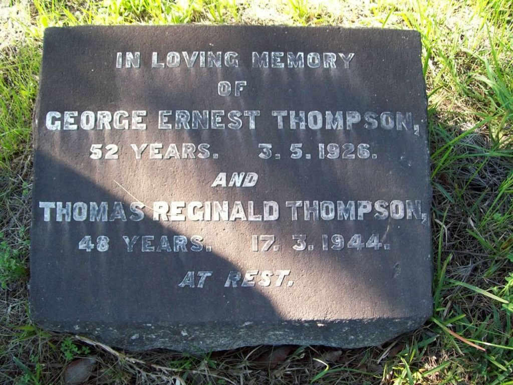 THOMPSON George Ernest -1926 :: THOMPSON Thomas Reginald -1944