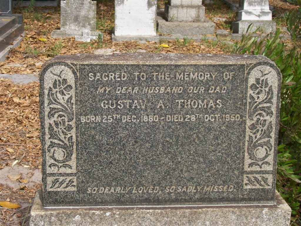 THOMAS Gustav A. 1880-1950