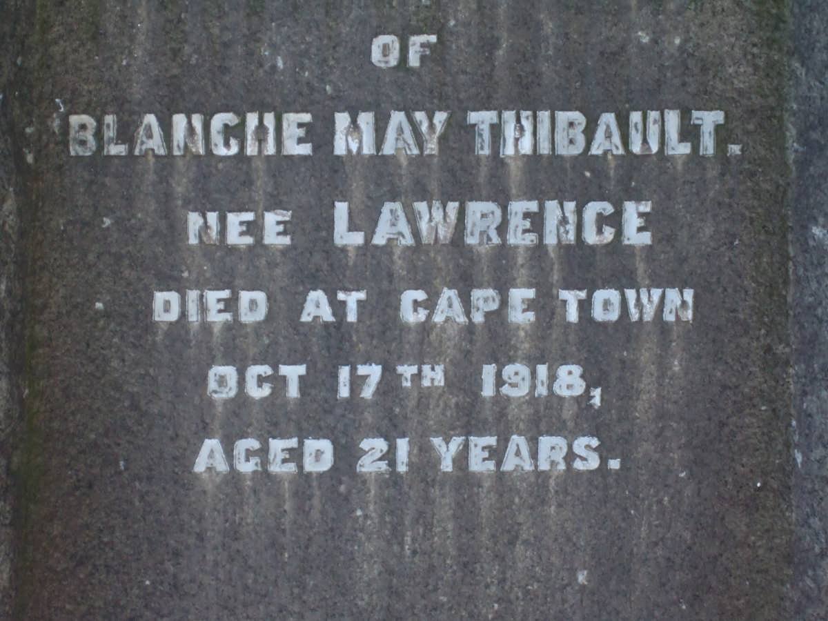 THIBAULT Blanche May nee LAWRENCE -1918