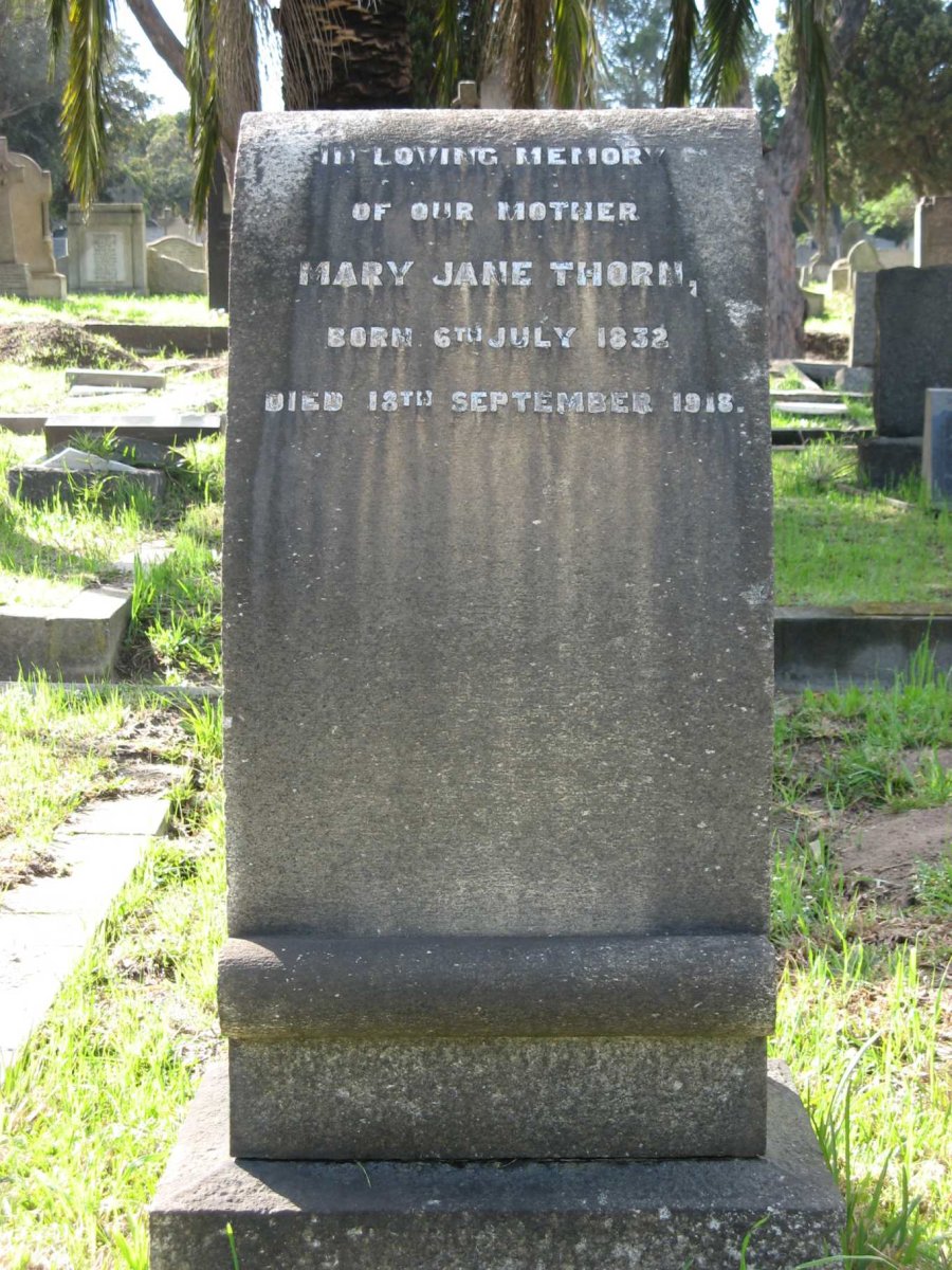 THORN Mary Jane 1832-1918