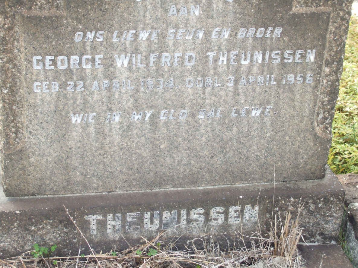 THEUNISSEN George Wilfred 1934-1956